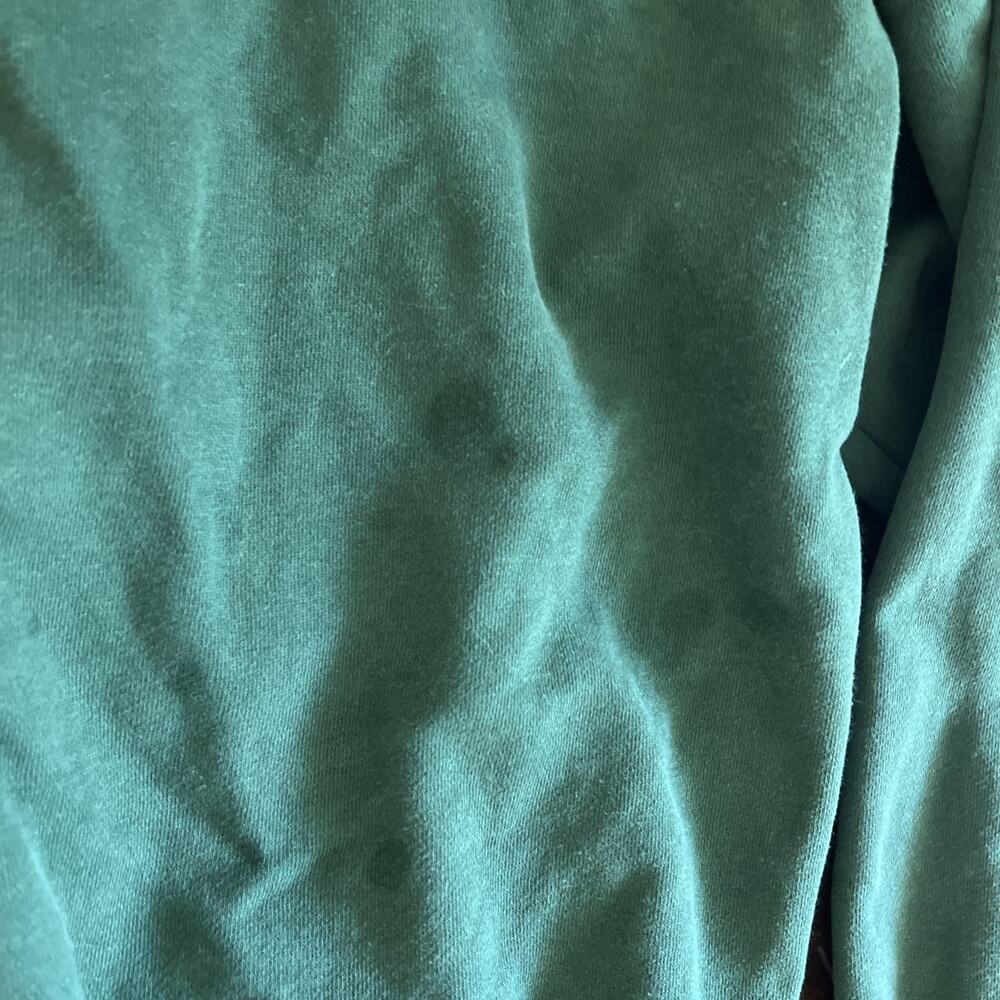 American Eagle AE Oversized Fleece Sweatshirt Crewneck Pullover Green Size Med - Picture 8 of 9